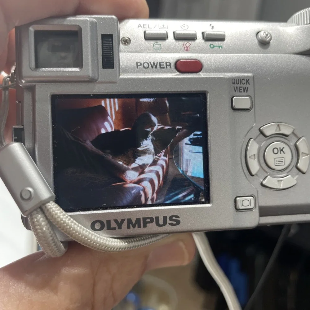 Olympus CAMEDIA C-765 Ultra Zoom 4.0MP Digital Camera W/Battery & CD Card+Case